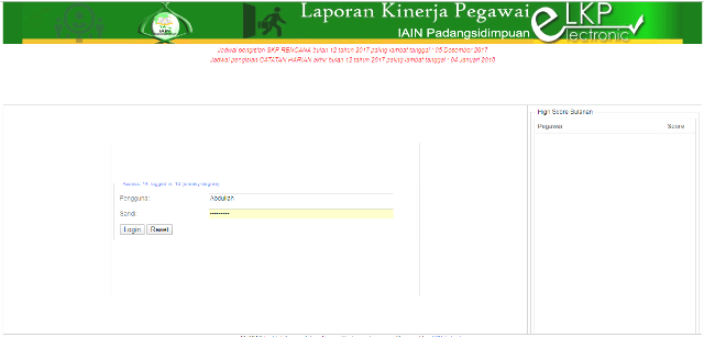 Aplikasi Online Permudah Pelaporan Kinerja Pegawai IAIN Padangsidimpuan
