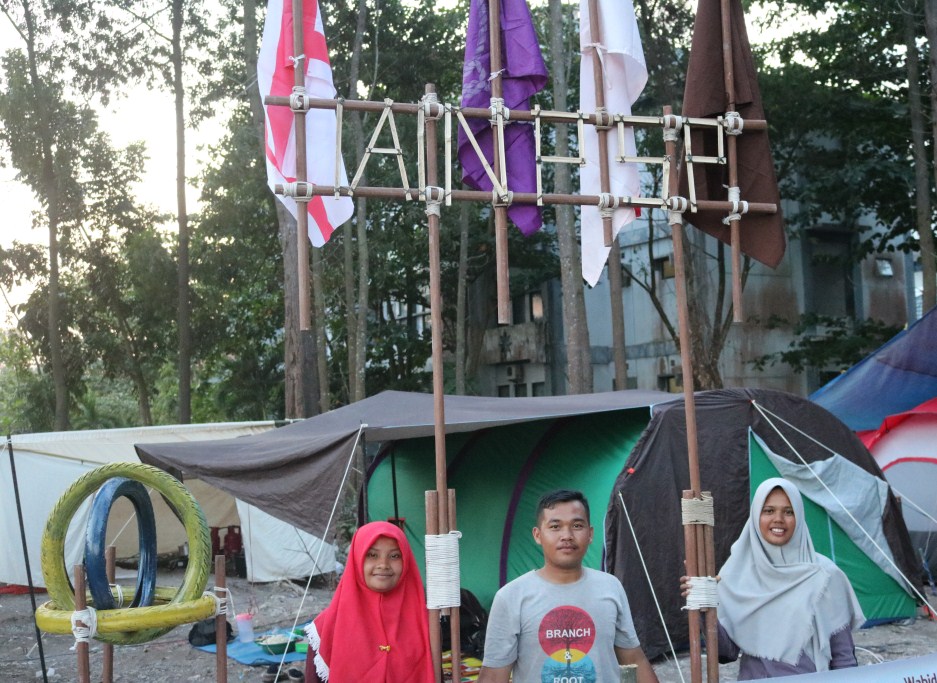 Tenda Kontingen Pramuka IAIN Padangsidimpuan Usung Tema Dimensi Kearifan Lokal