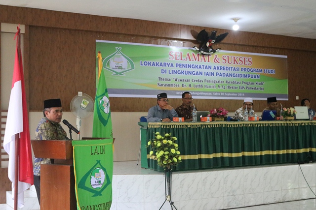 LPM IAIN Padangsidimpuan mengadakan Lokakarya Peningkatan Akreditasi