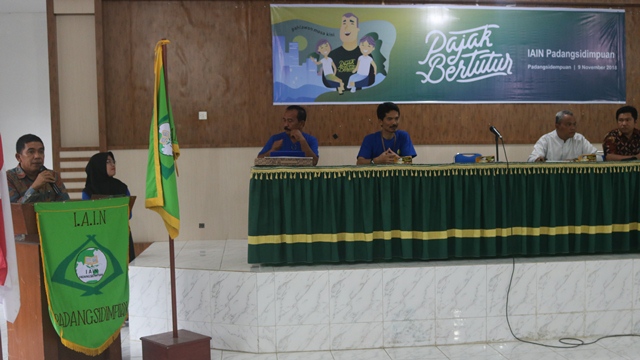 Pratama Padangsidimpuan Laksanakan Program Pajak Bertutur di IAIN Padangsidimpuan