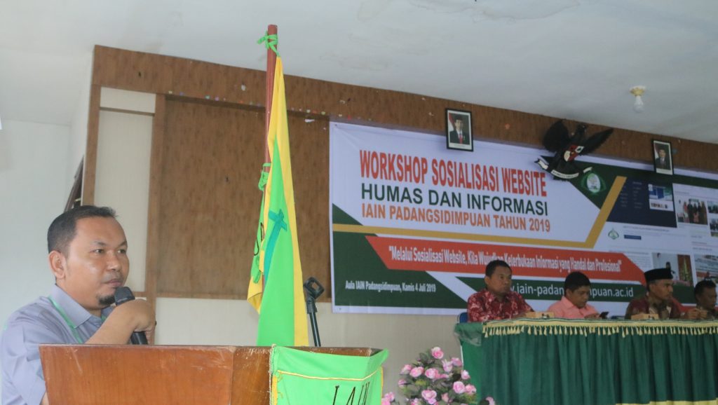 Humas Gelar Sosialisasi Website IAIN Padangsidimpuan