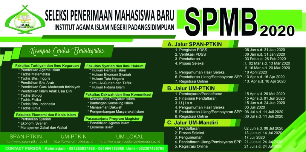 Sosialisasi SPAN-UM PTKIN dan UM-Mandiri IAIN Padangsidimpuan Jangkau Tiga Propinsi,