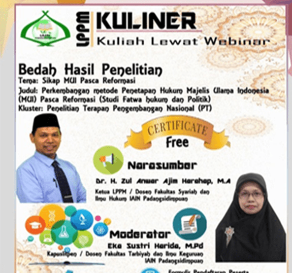 LPPM Gelar Kuliah Lewat Webinar (KULINER)