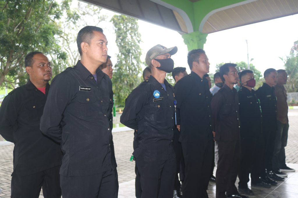 Meningkatkan Disiplin, Satuan Pengaman (SATPAM) Gelar Apel Pagi