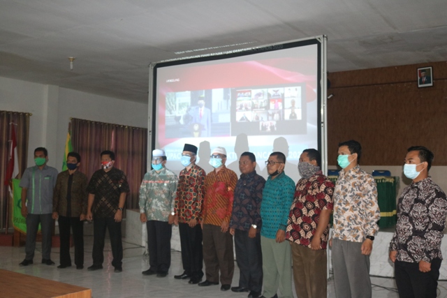 Civitas Akademika IAIN Padangsidimpuan Ikuti Siaran Langsung Upacara Peringatan Hari Kesaktian Pancasila