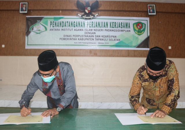 IAIN Padangsidimpuan Jalin Kerjasama dengan Dinas Perpustakaan dan Kearsipan Pemkab Tapanuli Selatan