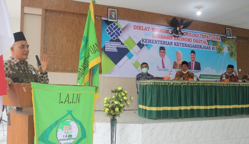Kemnaker RI Laksanakan Diklat Wirausaha Teknologi Tepat Guna di IAIN Padangsidimpuan
