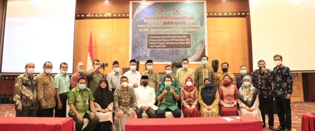 Rakor Forum Wakil Rektor Bidang Kemahasiswaan dan Kerjasama Kuatkan Persiapan PW 2021