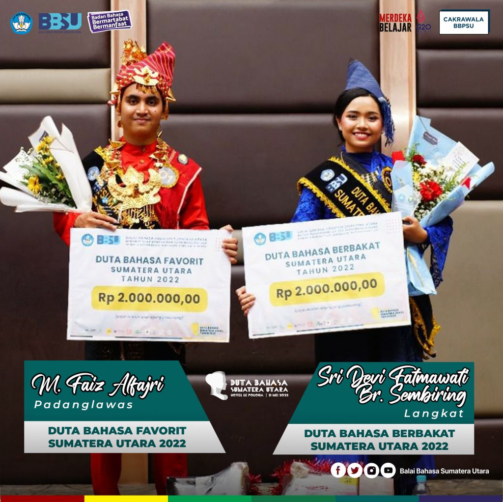 M. Faiz Alfajri Menjadi Duta Tabagsel di Ajang Duta Bahasa Nasional