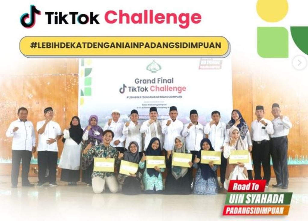 Lewat Tiktok Challenge Mahasiswa Promosikan Kampus IAIN Padangsidimpuan