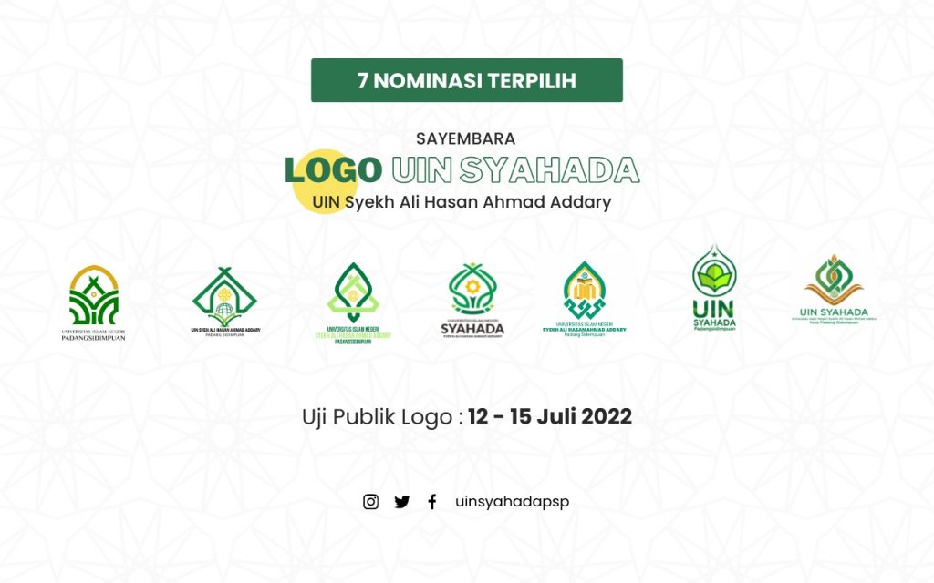 Uji Publik Logo pada 7 Nominasi Sayembara Logo UIN Syahada Padangsidimpuan