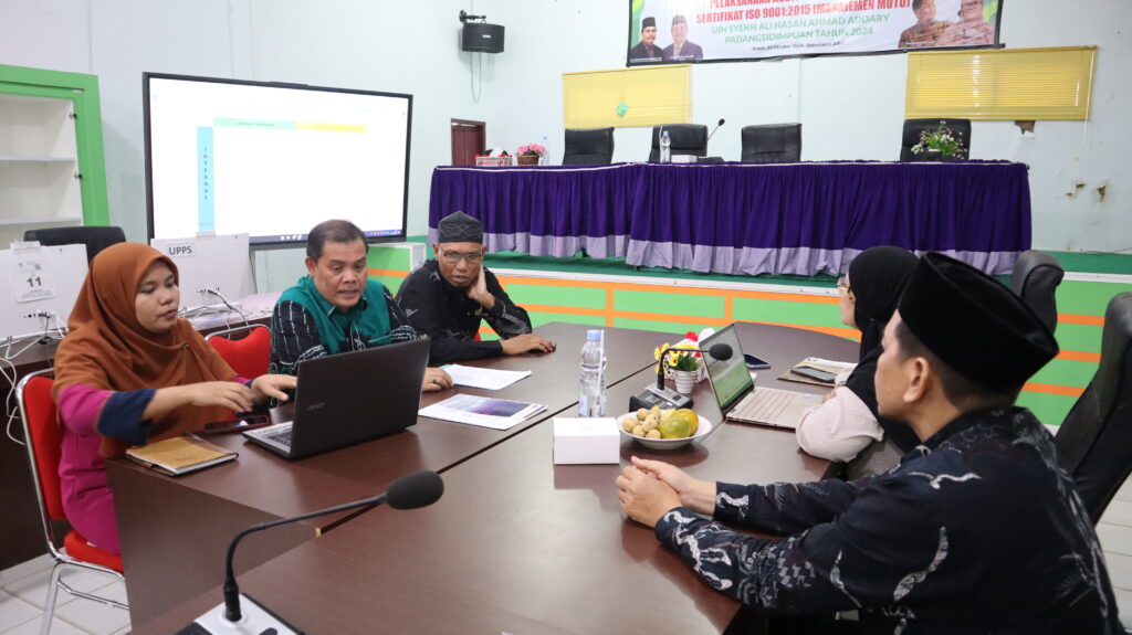 UIN Syahada Padangsidimpuan Laksanakan Audit Surveillance Pertama untuk Sertifikat ISO 9001:2015