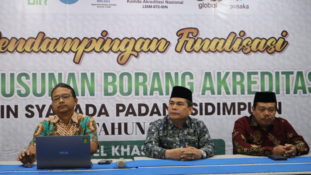 UIN Syahada Padangsidimpuan Gelar Pendampingan Finalisasi Penyusunan Borang Akreditasi Tahun 2024