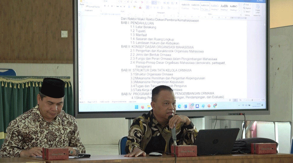 FGD Draf Buku SPOMA UIN Syahada Padangsidimpuan: Merumuskan Strategi Pembinaan Ormawa Berbasis Nilai Teoantropoekosentris