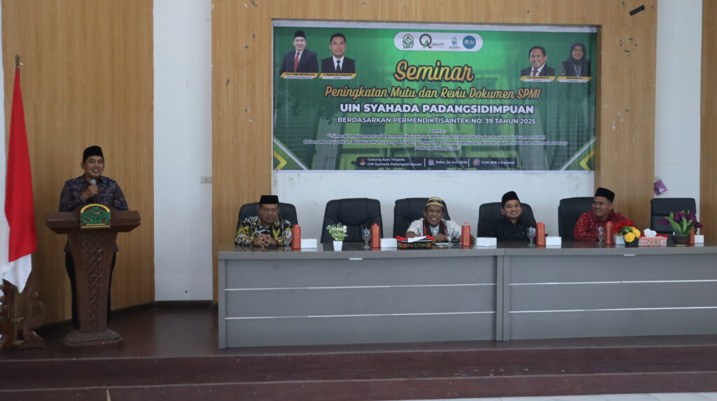 Seminar Mutu UIN Syahada: Sinergi Kebijakan dan Reviu SPMI untuk Keunggulan Berkelanjutan
