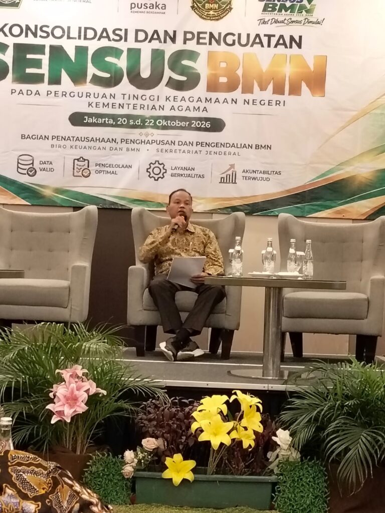 Kabag Umum dan Akademik UIN Syahada Presentasikan Kesiapan SDM dan Tata Kelola Sensus BMN PTKN